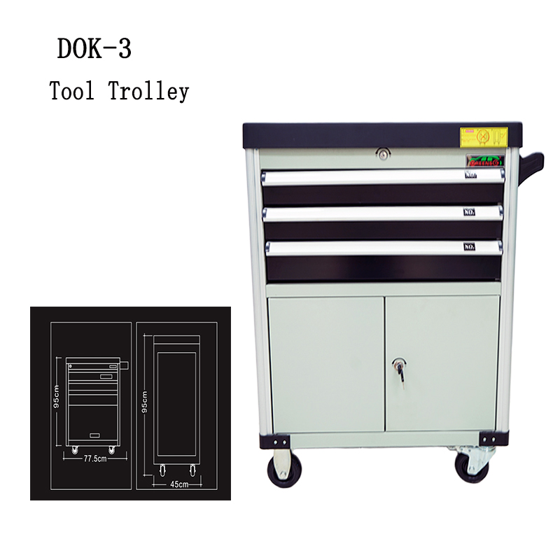 3-Drawer Gray Tool Storage Cab - Auto Repair Shop Warranty recension och pris