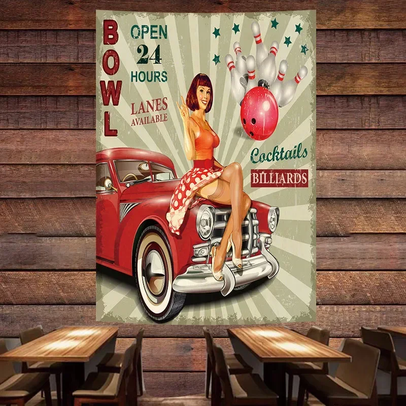 BOWL OPEN 24 HOURS Vintage Car - Auto Repair Shop Hours recension och pris
