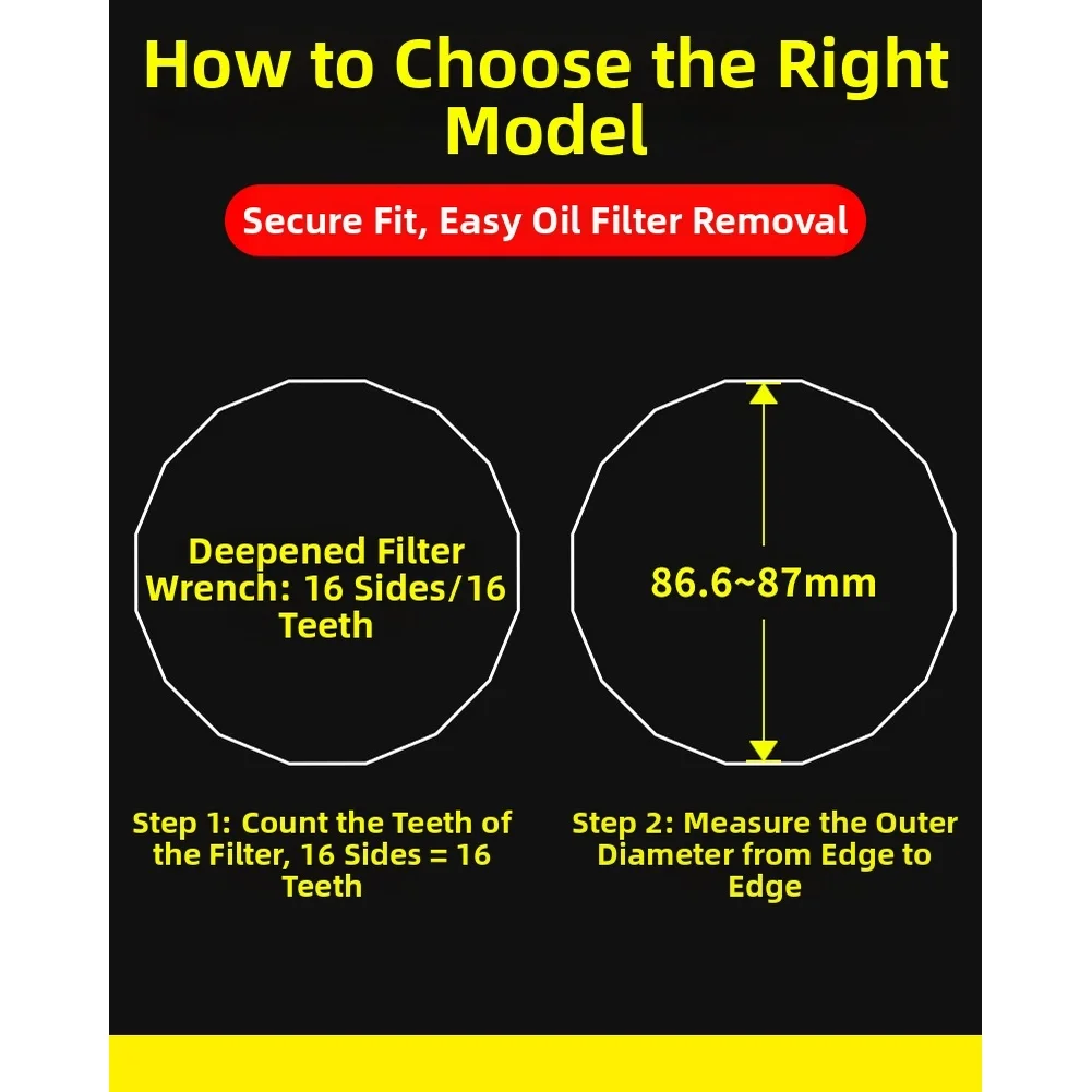Deep Oil Filter Wrench 86 6mm  - Oil Filter Wrench recension och pris