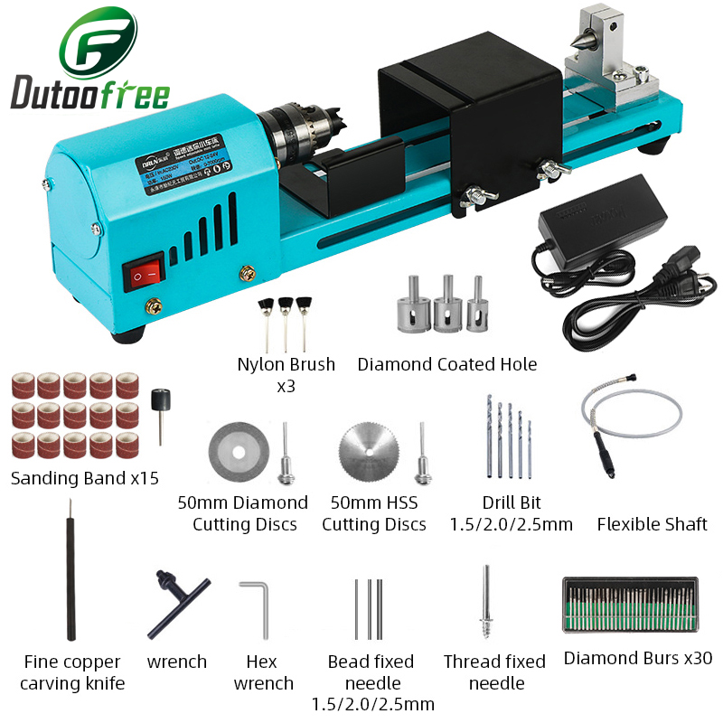 1 Set 150W Mini Wood Lathe Mac - Brake Drum Lathe recension och pris