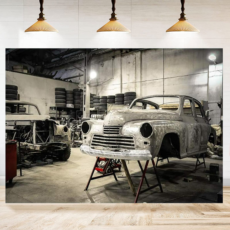 Auto Repair Shop Tyre Lights P - Auto Repair Shop Background recension och pris