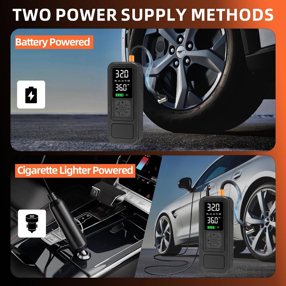 6000mAh Cordless Tire Inflator - Air Compressor recension och pris